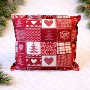 STOF France Oversized Christmas Pillow – 100% Cotton (20” x 20”)